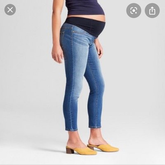 Ingrid Maternity Skinny Crop Jeans sz 6 EUC - Picture 3 of 7